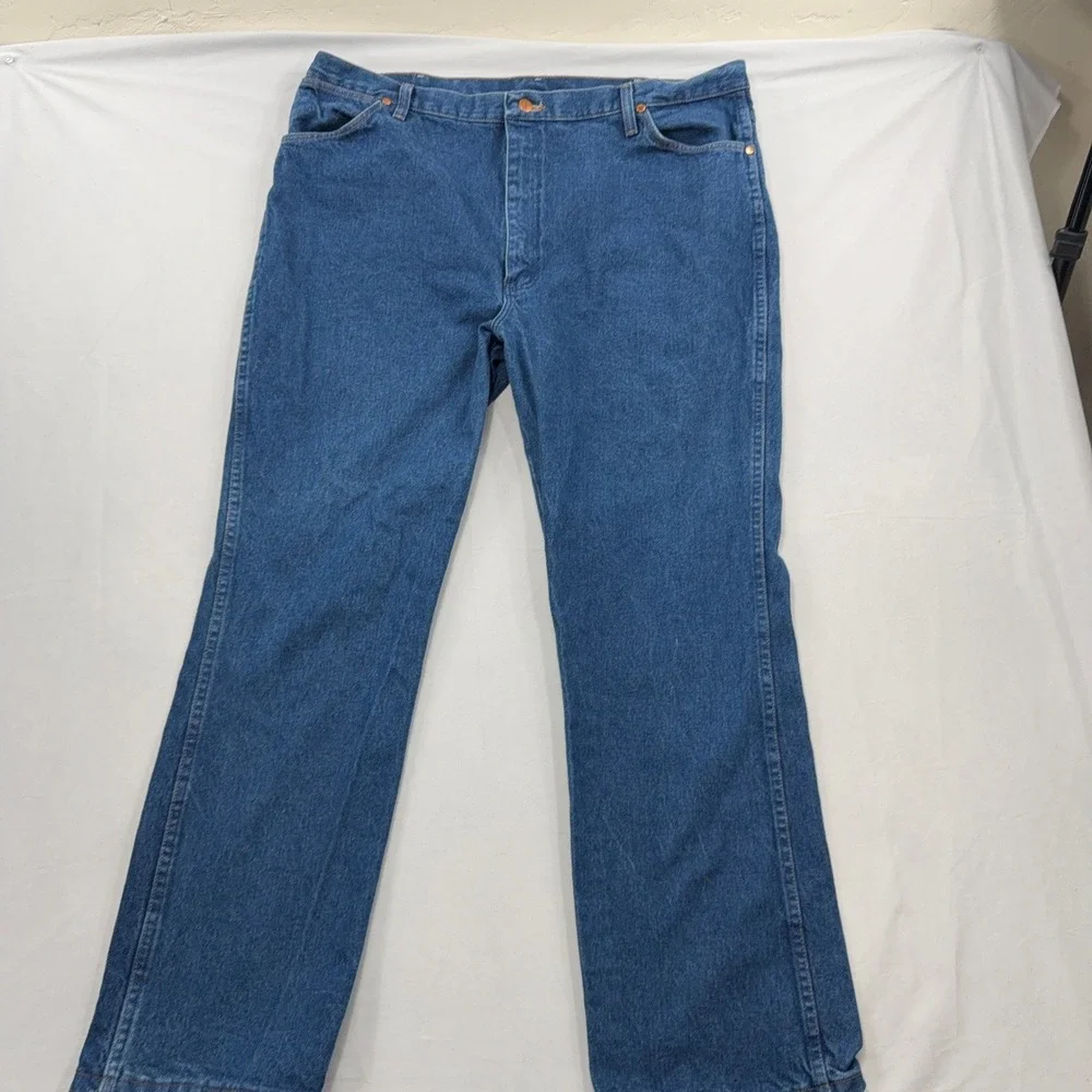 Wrangler Jeans Cowboy Cut 936PWD Slim Fit Blue Denim Mens 42x32